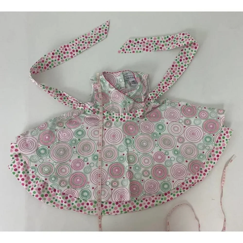 Polly & Freinds Dress Pink Green Spring Summer - Size 24 Months